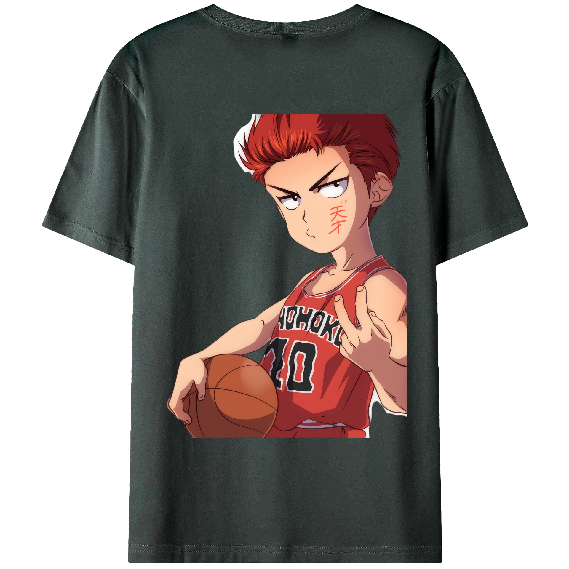 （画像用） SLAM DUNK／スラムダンク 綿100％ メンズ半袖Tシャツ（バックプリント） 通気性